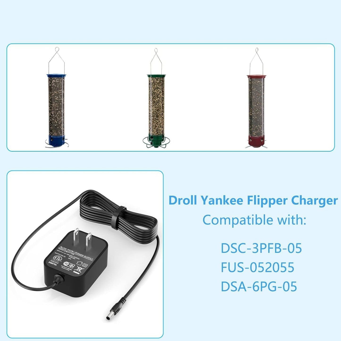 Cable repuesto para cargador Droll Yankees DSC-3PFB-05
