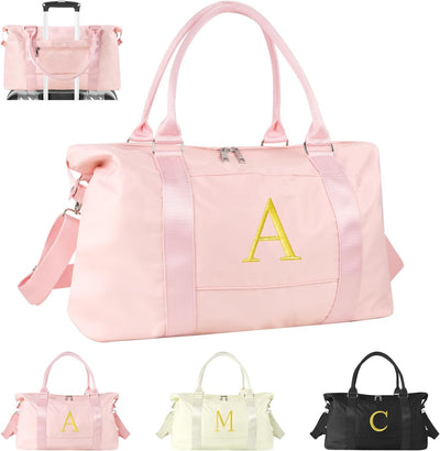 Bolsa viaje personalizada con iniciales para niña Rosa