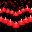 Velas LED sin llama parpadeantes base roja pack 24 hogar boda