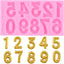Moldes silicona 3D 0-9 para fondant tartas cupcakes