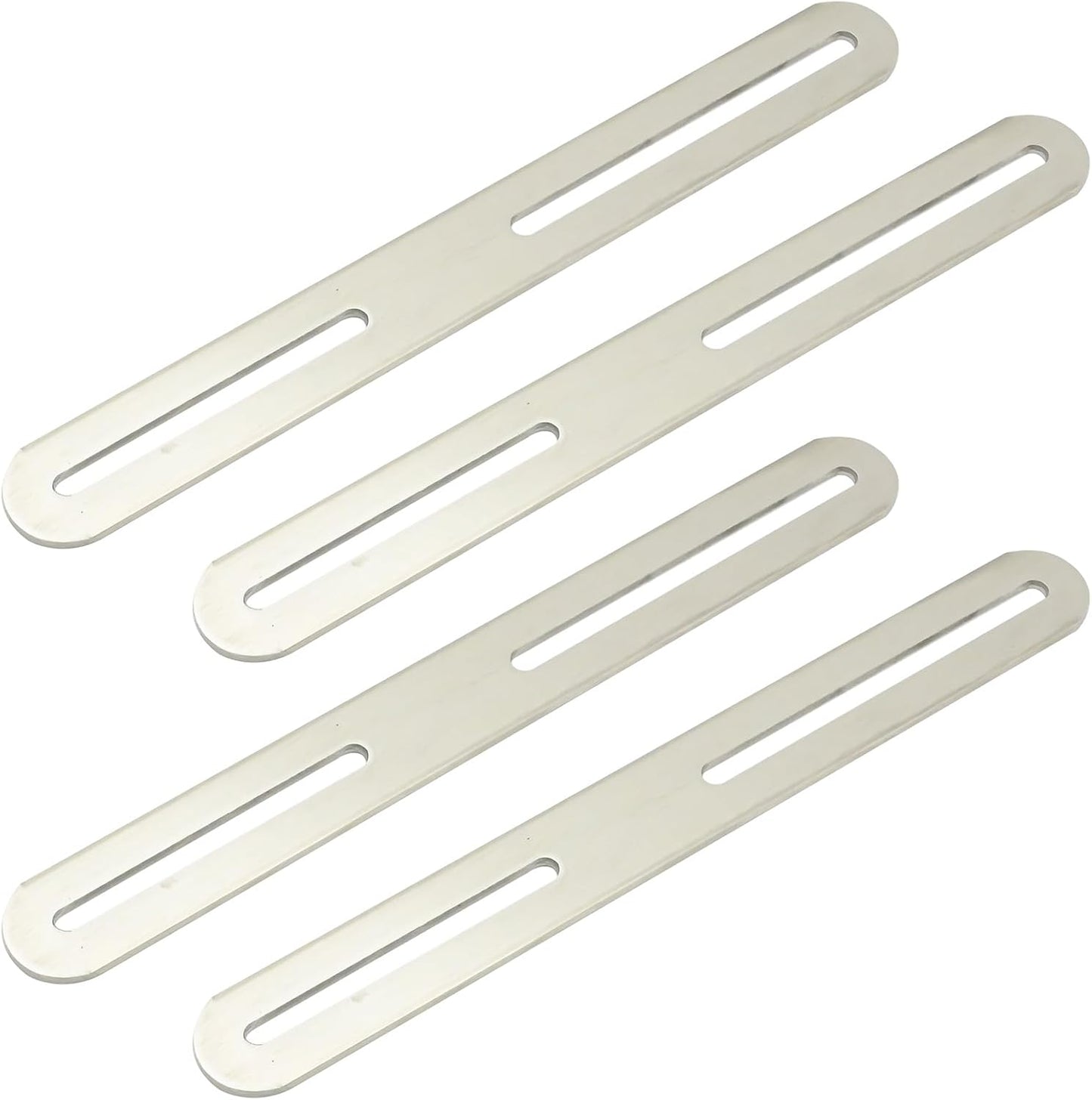 4 Soportes Acero Inox Plana Garaje Hogar Oficina 8.27x0.94pulg