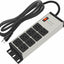 Regleta sobretensiones 20A 8 tomas gris para taller