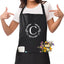 Delantal personalizado con iniciales y lazos