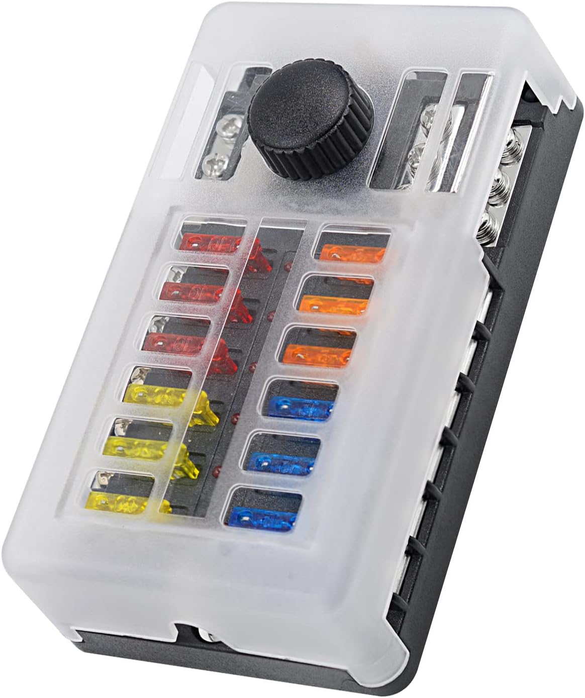 Bloque fusibles 12v impermeable coche 100A ATC/ATO LED