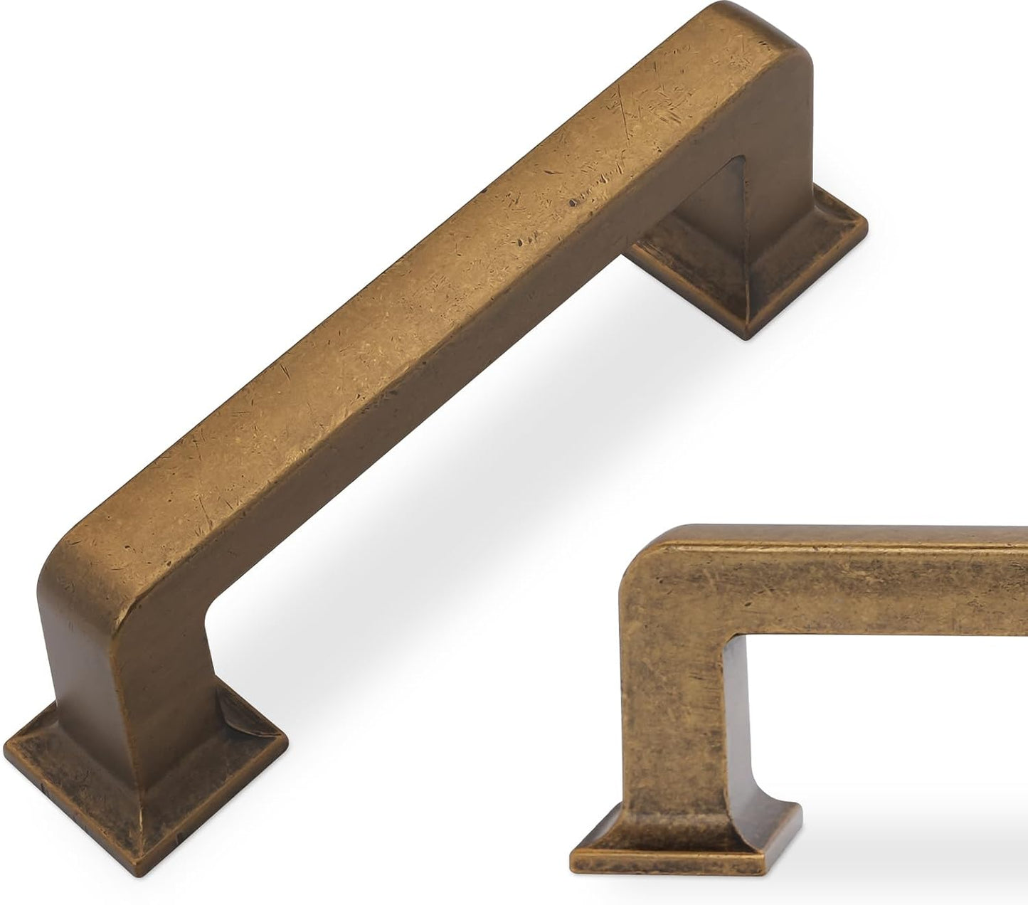 10 Tiradores Gabinete 3pulg Color Bronce Dorado Envejecido