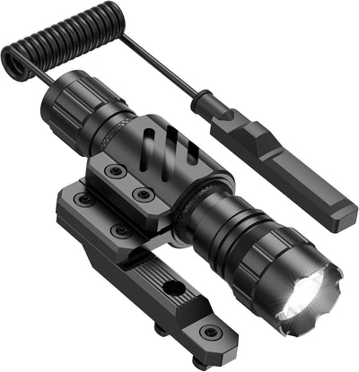 Linterna FL14-MB 1200 lúmenes LED negra mate con soporte