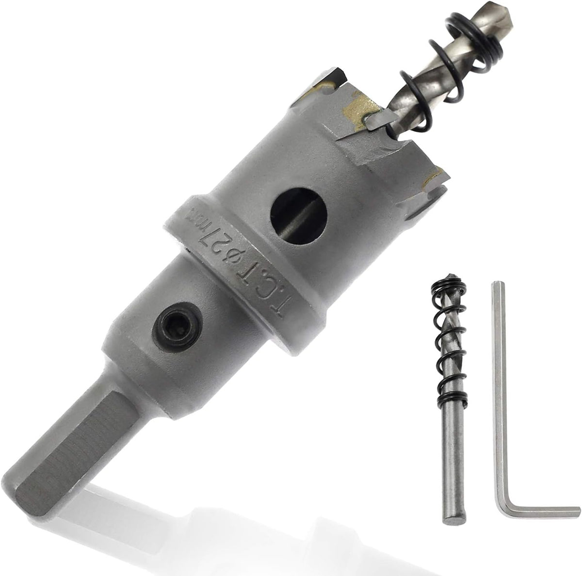 Broca TCT diente inclinado para acero inox