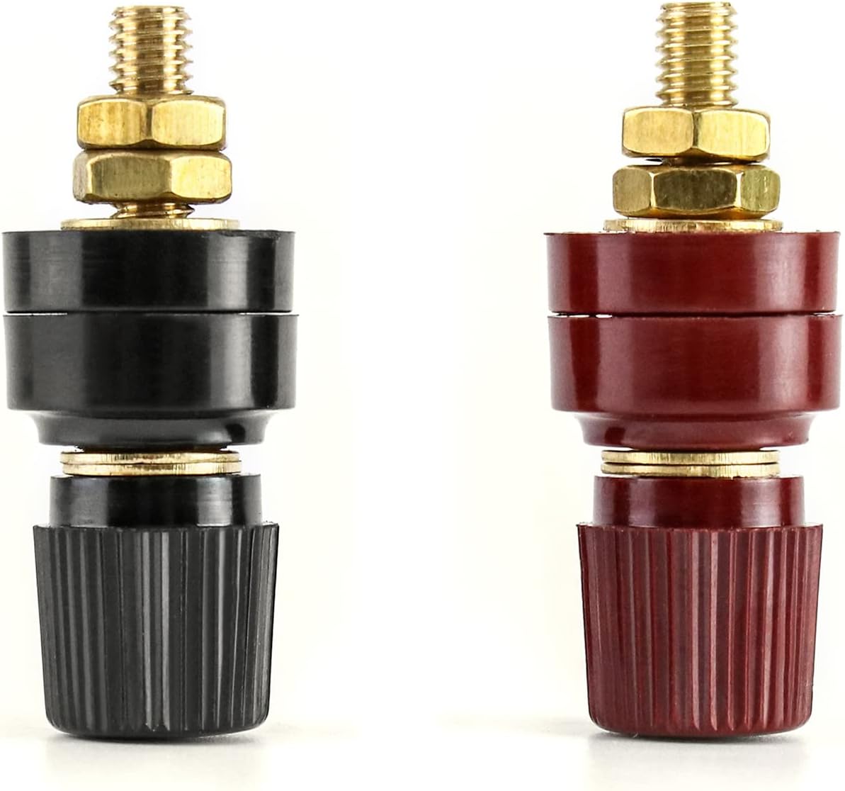 Kit 8 Pzas Conector Terminal Batería M6 Rojo Negro