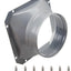 Placa ventilación secadora conector metal 4pulg salida pared