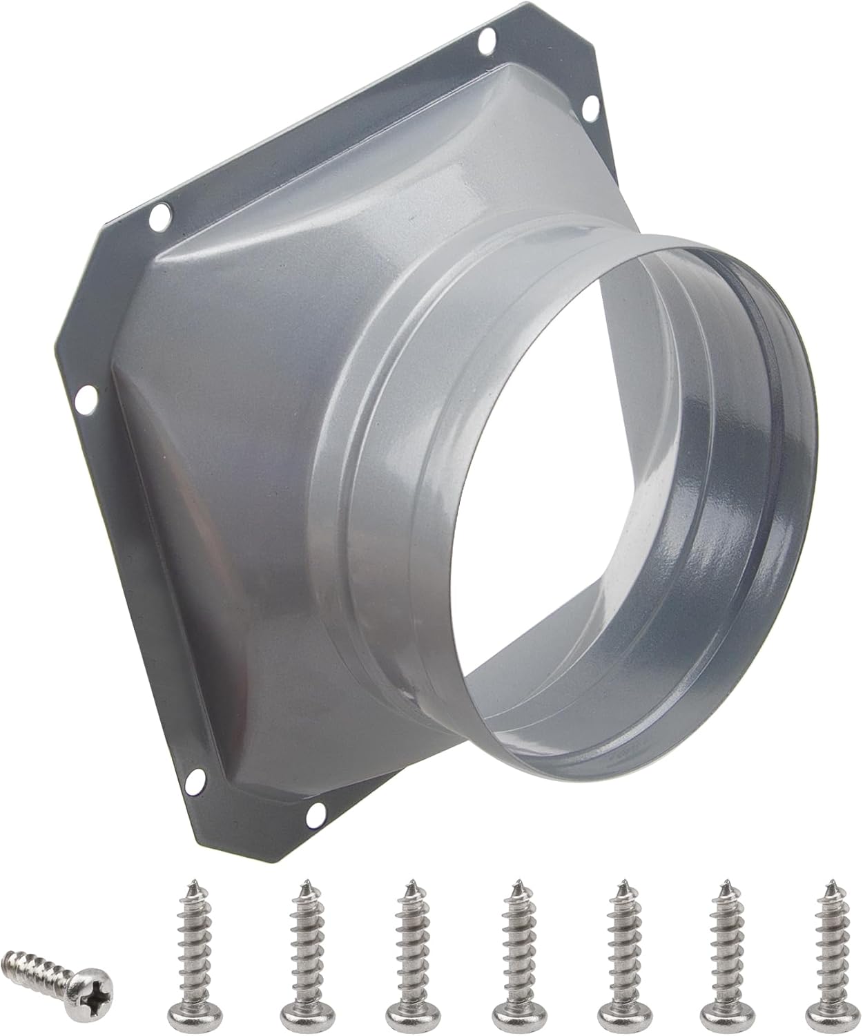 Placa ventilación secadora conector metal 4pulg salida pared