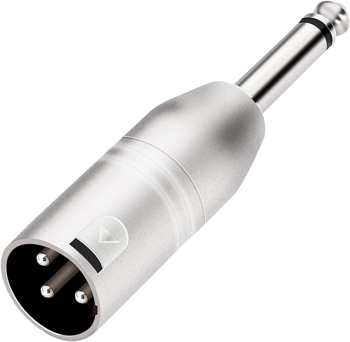 Adaptador TS mono a XLR macho 1/4pulg pack 2