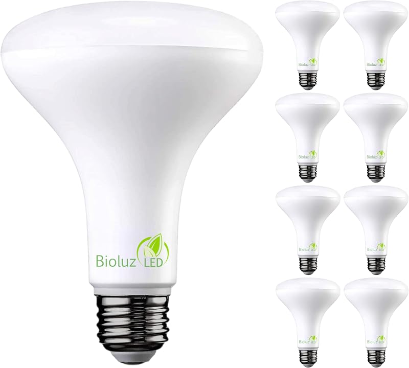 8 Pzas Bombilla LED BR30 5000K 650lm E26 Regulable