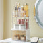 Organiz. maquillaje 2 niveles con cajón para baño