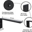 Soporte encimera 18pulg 3/8" resistente para cuarzo y