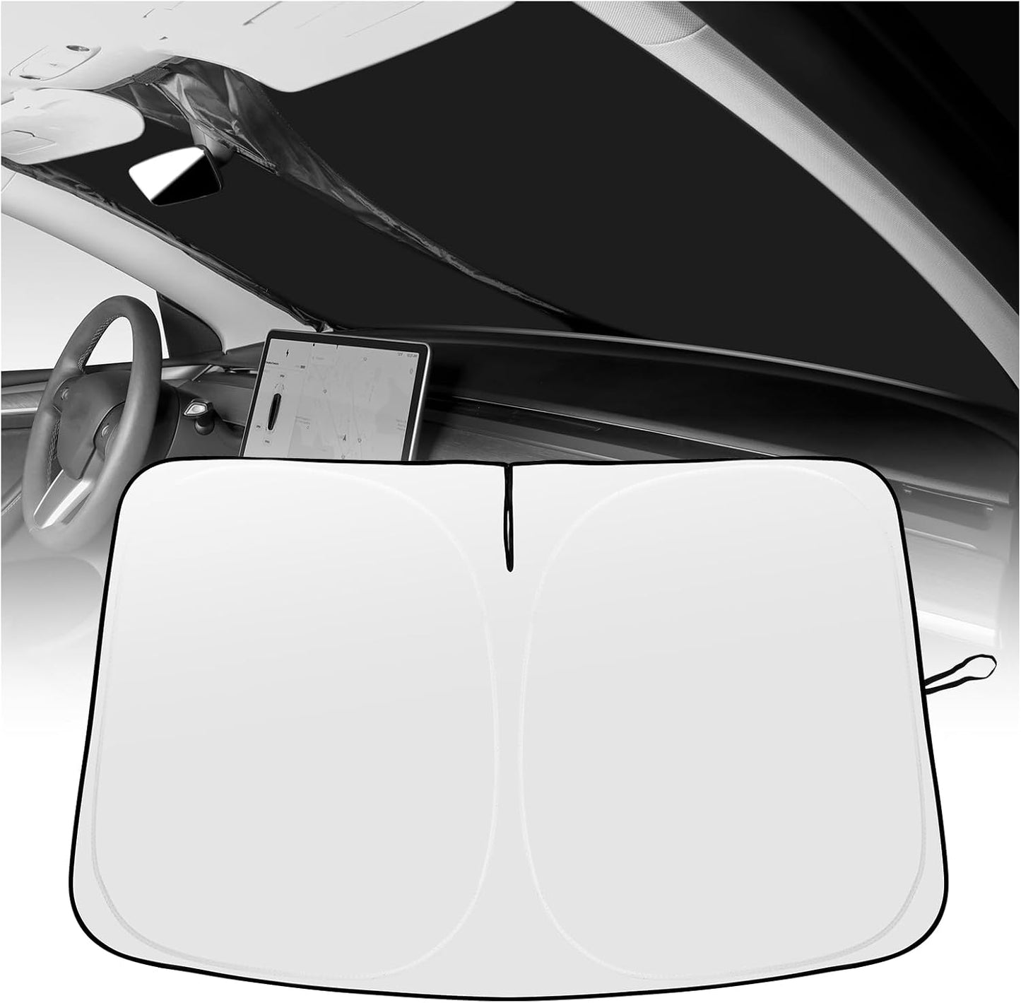 Parasol plegable Tesla Model 3 2017-25 con bolsa