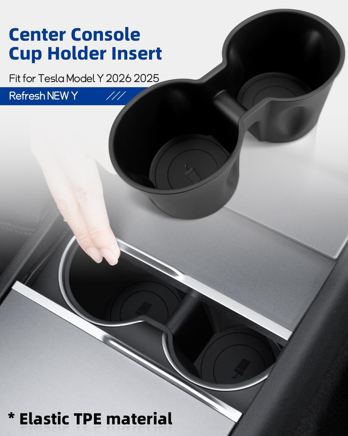 Soporte taza comp Tesla Model Y 2025-2026