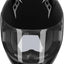 Casco motocicleta DOT negro grande cara completa visera