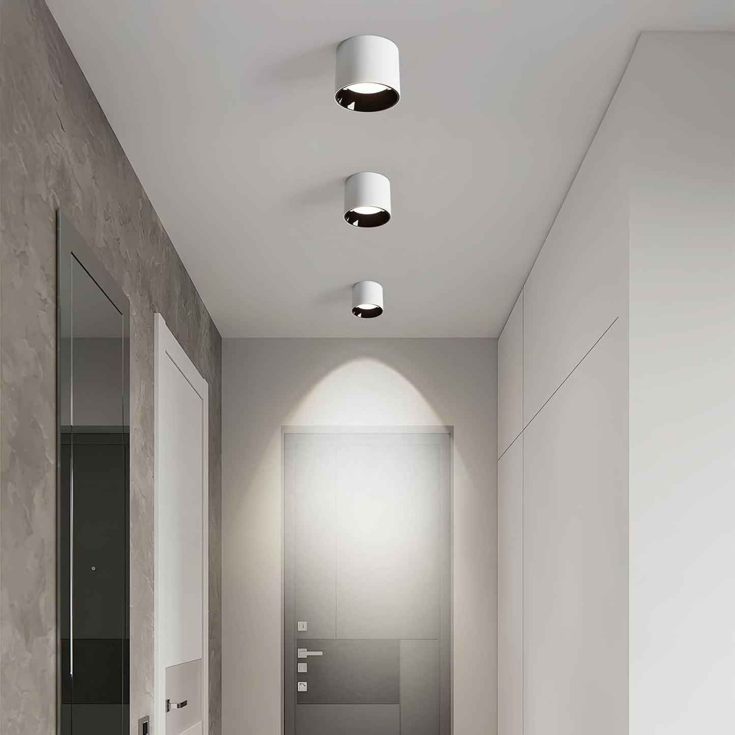 Lámpara techo LED cilíndrica 20W 3000K-6000K set 3