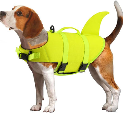 Chaleco salvavidas perro flotante piscina playa S amarillo