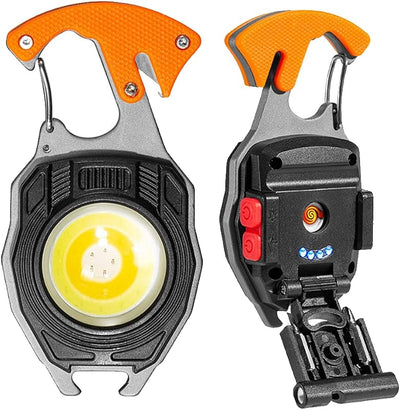 Llavero luz trabajo COB 1600lm 7 modos recargable