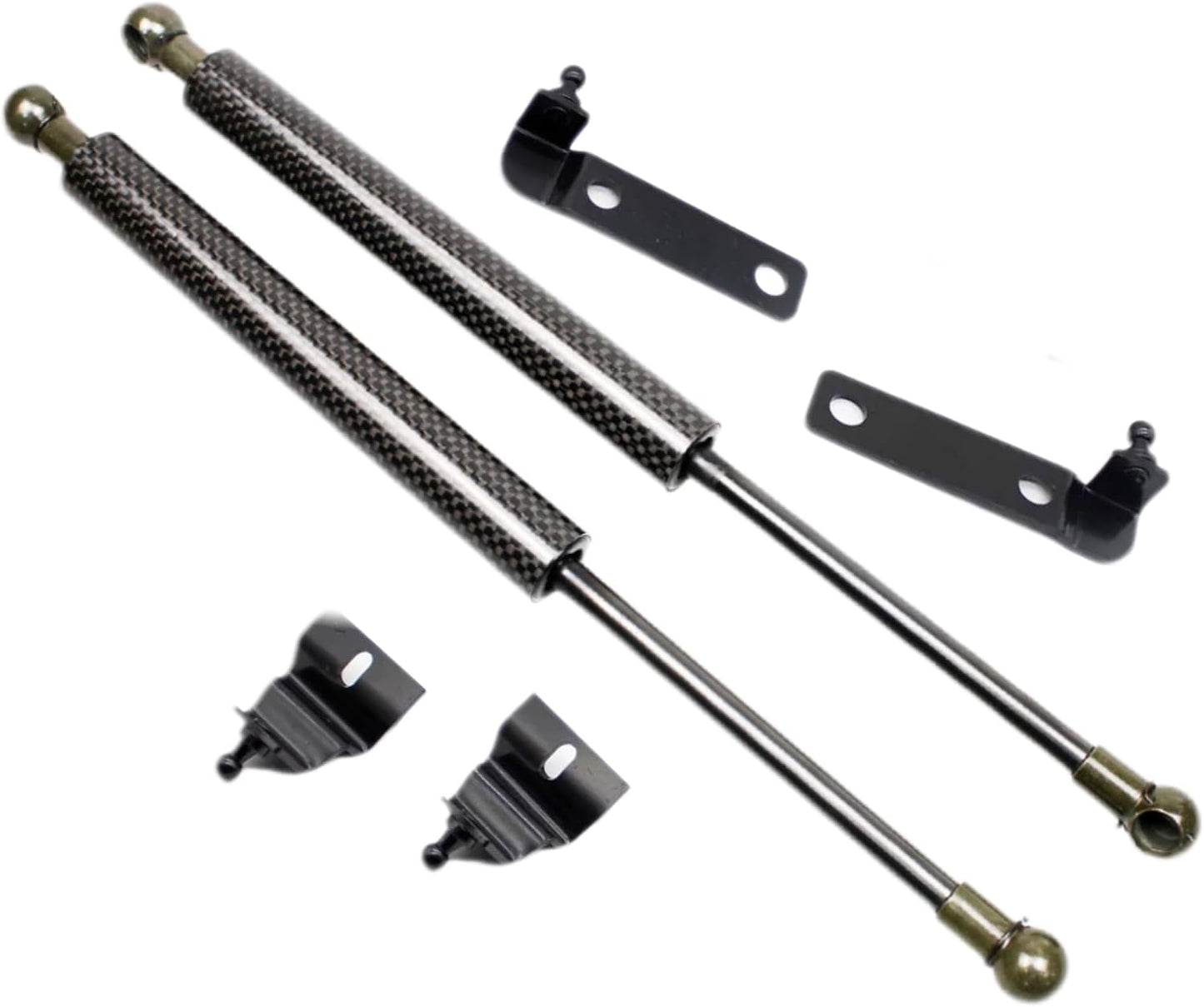 Kit puntales capó Toyota Tacoma 2005-15 fibra carbono negra
