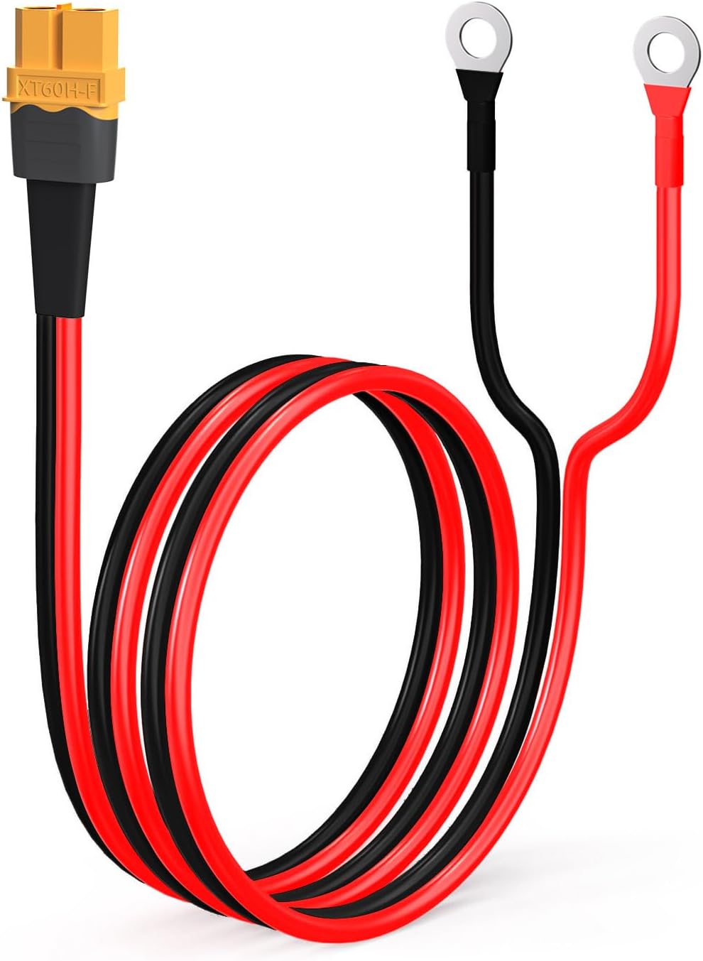 Cable XT60 anillo O 12 AWG estañado para batería RC y solar
