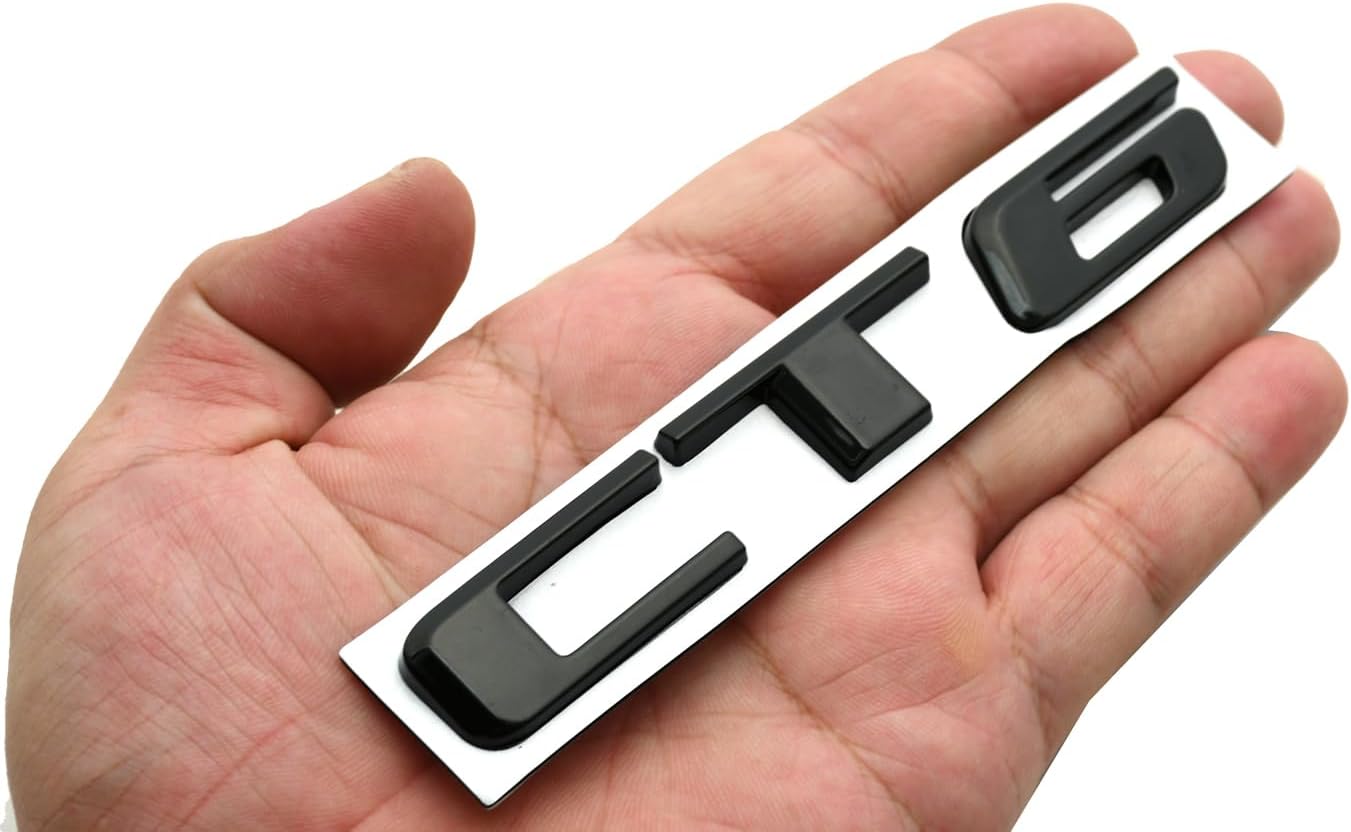 Placa identificación CT6 maletero negro brillante