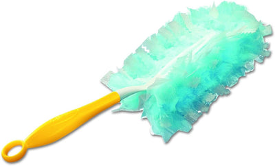 Kit plumero sin fragancia 1 mango amarillo 5 plumeros azules