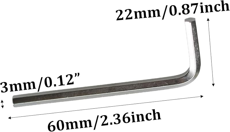 Set 50 llaves Allen 0.118pulg forma L reparación