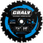 Hoja sierra circular 7-1/4pulg 24 dientes carburo corte fino
