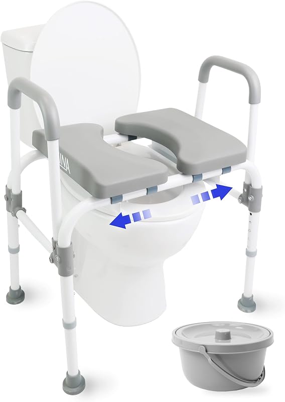 Asiento inodoro elevado 400lb espuma poliuretano