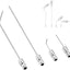 Kit boquillas aguja presión con varilla acero inox 1/4pulg