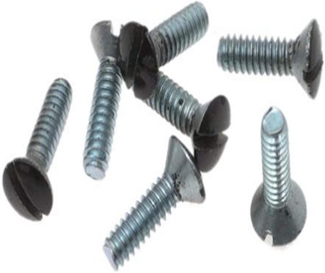 Tornillos repuesto placa pared 1/2pulg 6-32 oval 100uds