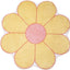Alfombra redonda floral antiderrap sala dormitorio