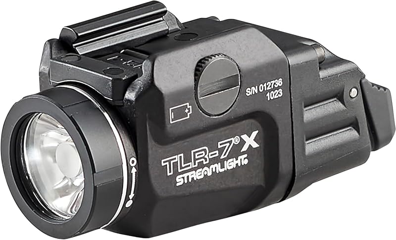 Luz LED TLR-7X Flex 500lúmenes riel negro con baterías