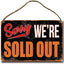 Letrero madera 8x12" Sorry Sold Out decoración