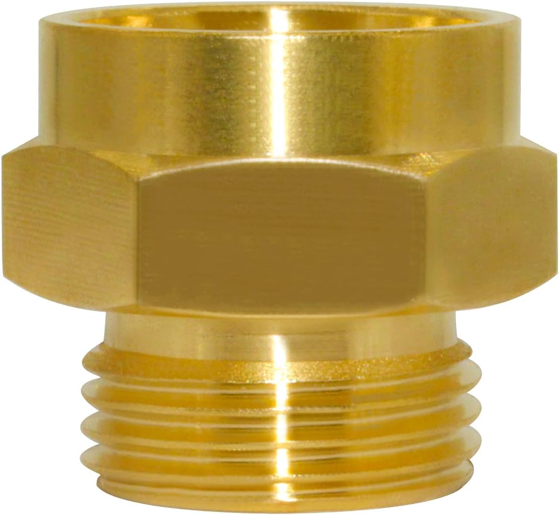 Adaptador babero latón rosca fina 1-1/16 a 3/4 pulg