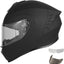 Casco motocicleta cara completa viseras dobles M