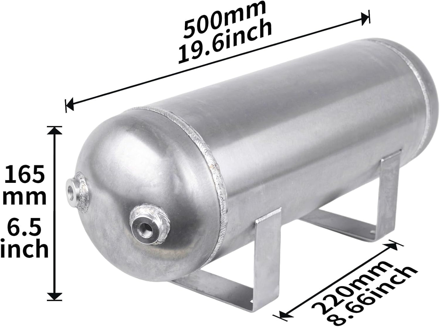 Tanque aire comprimido 5 puertos 12L para carro claxon