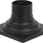 Base montaje muelle adaptador luz poste aluminio fundido negro