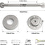Barras agarre ducha 24" ADA acero inox set 2