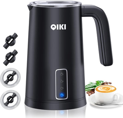 Espumador de leche eléctrico 4 en 1 con 8.5 oz y calentador para café