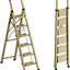 Escalera 6 escalones aluminio ligero plegable