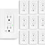 10 Tomas GFCI 15A Autocomprobación LED Resistente UL