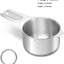 Taza medidora acero inox 5.4oz para cocinar