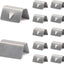 12 Clips Parabrisas Acero Inox 0.78x0.59pulg