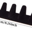 Soporte anillo terciopelo negro 6"