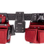 Set cinturón portaherramientas talla M rojo y negro