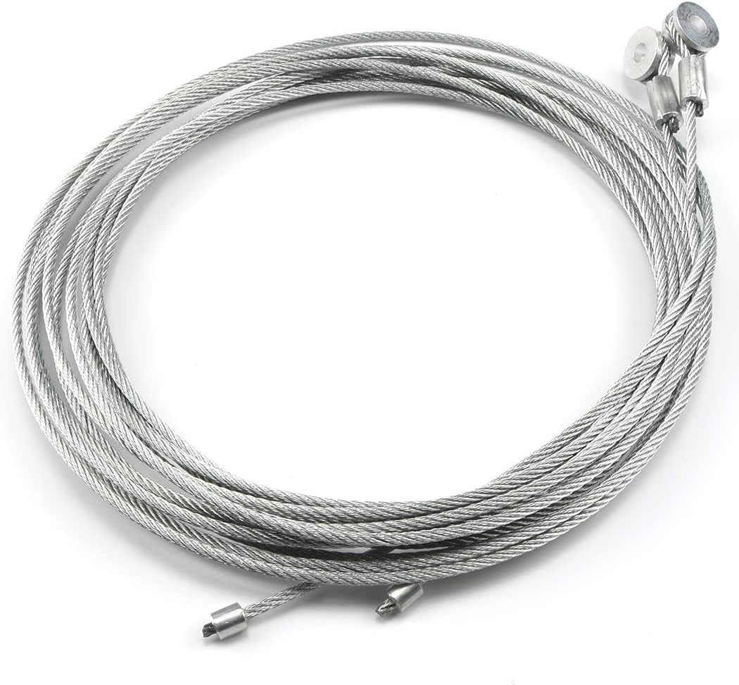 2 Cables 150pulg Resorte Puerta Rampa Carga Cerrada 12.5ft