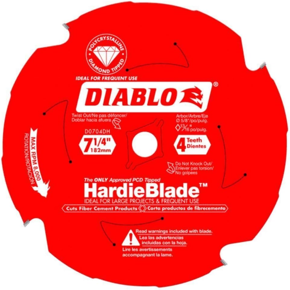 Sierra circular Diablo PCD 7-1/4 HardieBlade